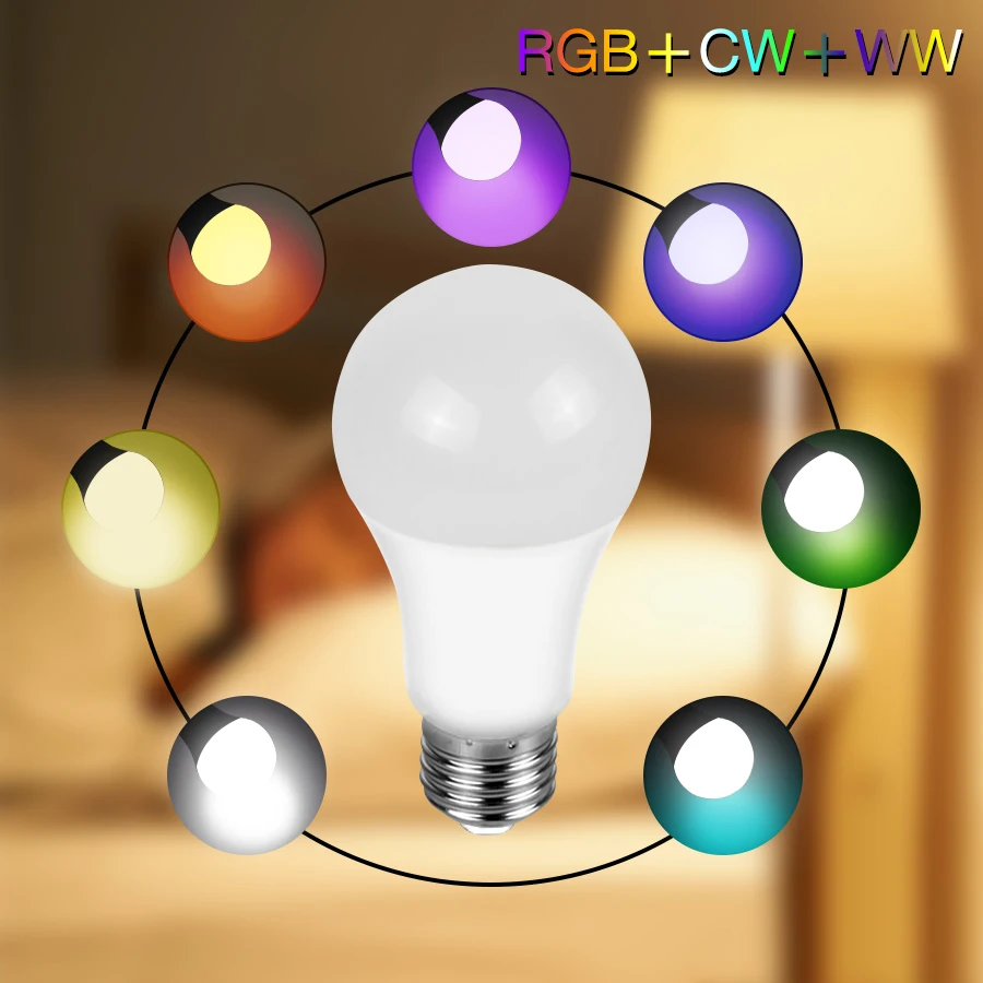 Lampadina Led RGB WIFI Smart E27 Gestibile da App compatibile ALEXA GOOGLE  HOME