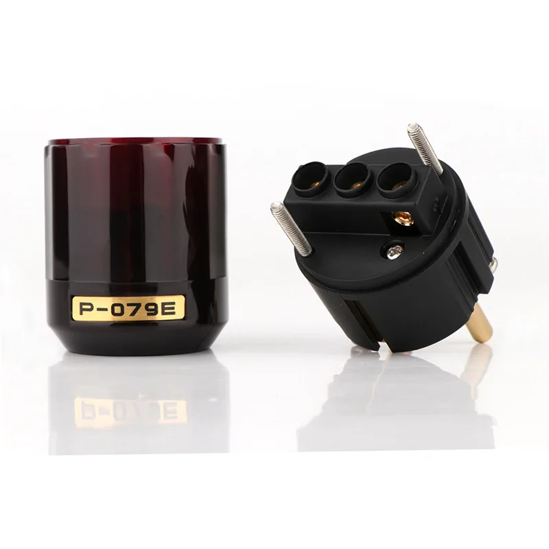 Фото Hifi C-079 Schuko европейская вилка европейского стандарта, 24k позолоченный аудиоразъем IEC, гнездовой, Штекерный аудиоразъем для самостоятельной сборки №5