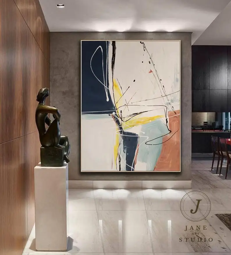 

Abstract Painting Canvas,Original abstract canvas wall art,Large Acrylic Oil Painting On Canvas,contemporary Painting For Living