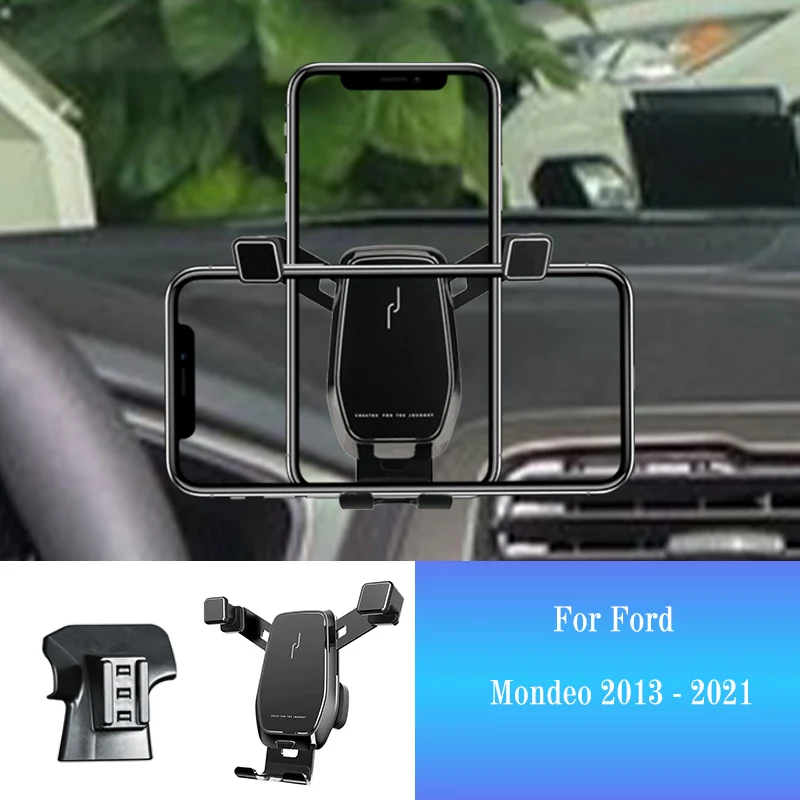 Car Phone Holder for Ford Mondeo MK4 MK5 EDGE 20132021 GPS Stand Rotatable Mobile Smartphone