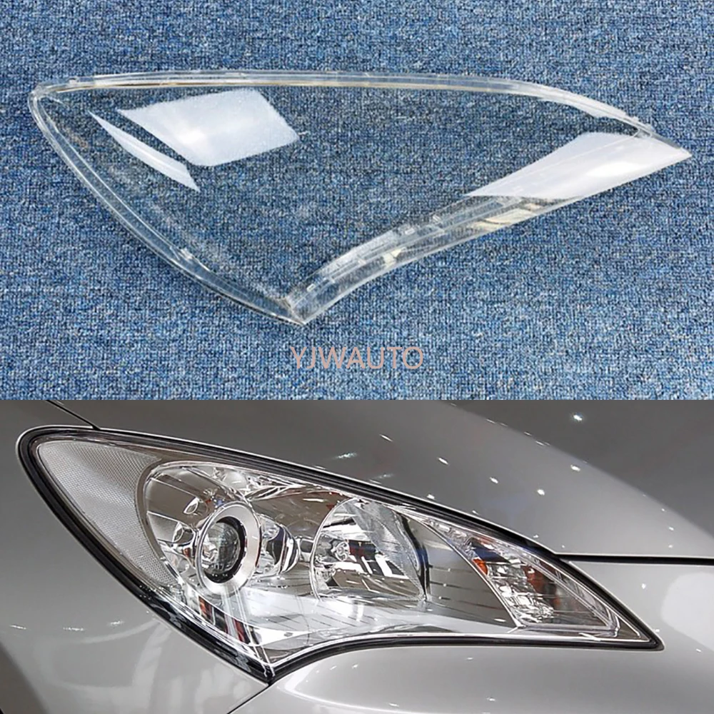 Car Headlight Lens For Hyundai Genesis Coupe 2009 2010 Headlamp Cover
