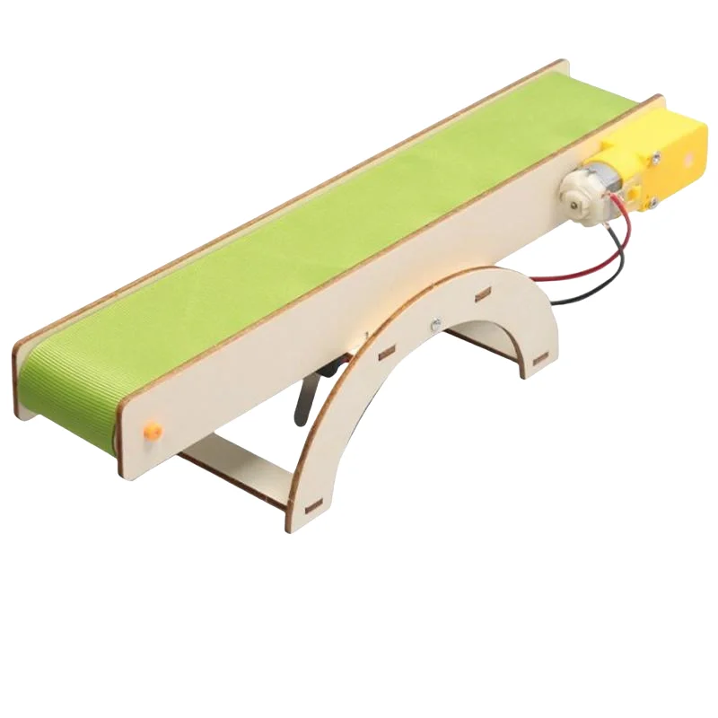 Creative Self-Assembly Conveyor Belt Kit for Kids - Educational STEM Building Project for School and Home