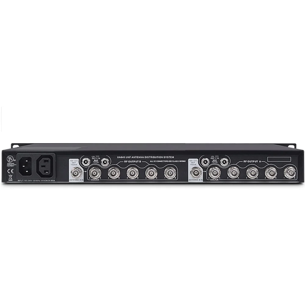 UA844 + SWB/LC 안테나/배전 시스템, Shure 보컬 마이크 마이크용, 휴대용 케이스 포함, Bolymic