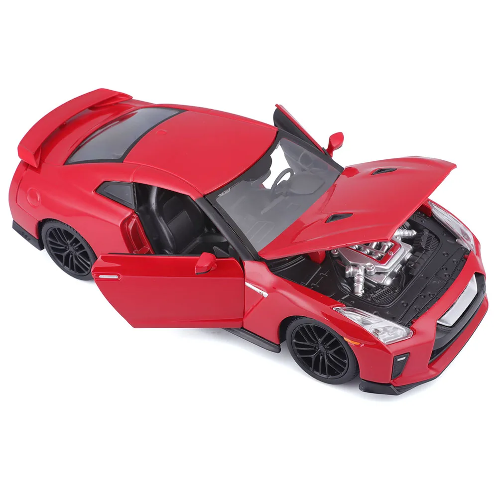 Bburago-Nissan Ares GTR, modelo de carro, veículos pull die-cast
