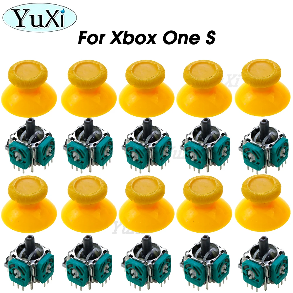 

10Sets 3D Analog Joystick Stick Sensor Module Potentiometers Colorful Thumbstick Cap For XBox One S Controller Accessories