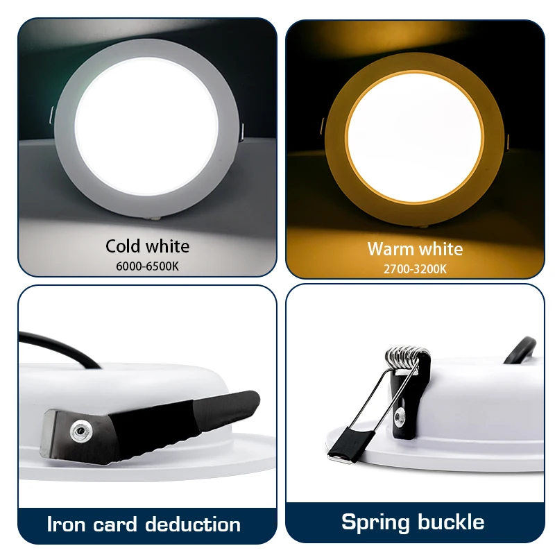 Led Downlight 220V 110V 5W 9W 12W 15W 18W DC12V 24V Round Recessed Ceiling Bathroom Lamps Living Room Light Home Indoor Lighting led ceiling light,led downlight