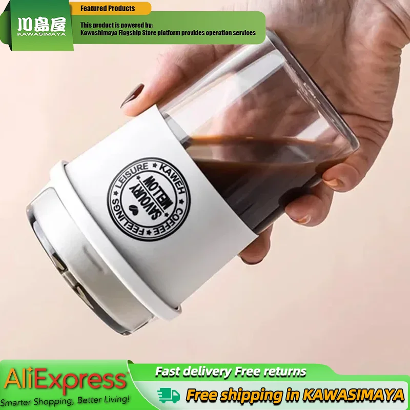 

KAWASIMAYA Take-Out Coffee Cup, Portable Small Upscale Exquisite High-Color Value with Men's High-Level Sense of Water Cups