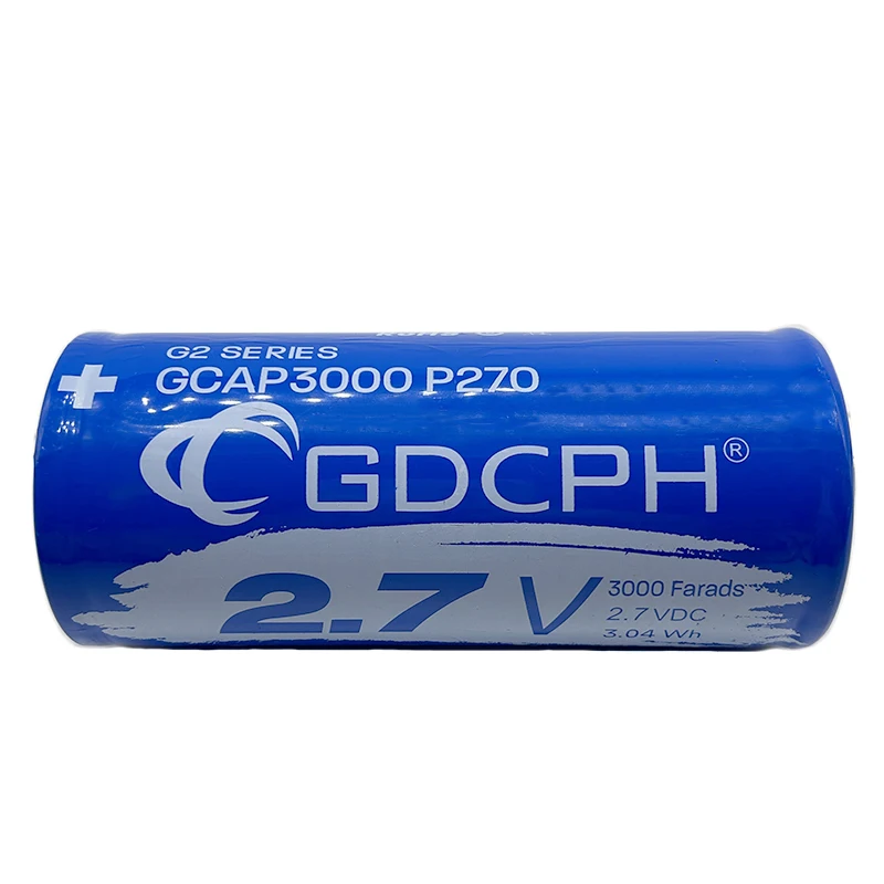 

GDCPH 2.7V3000F Supercapacitor 138*59mm Flat-Foot Super Farad Capacitor Large Capacity To Car Power Supply Ultracapacitor