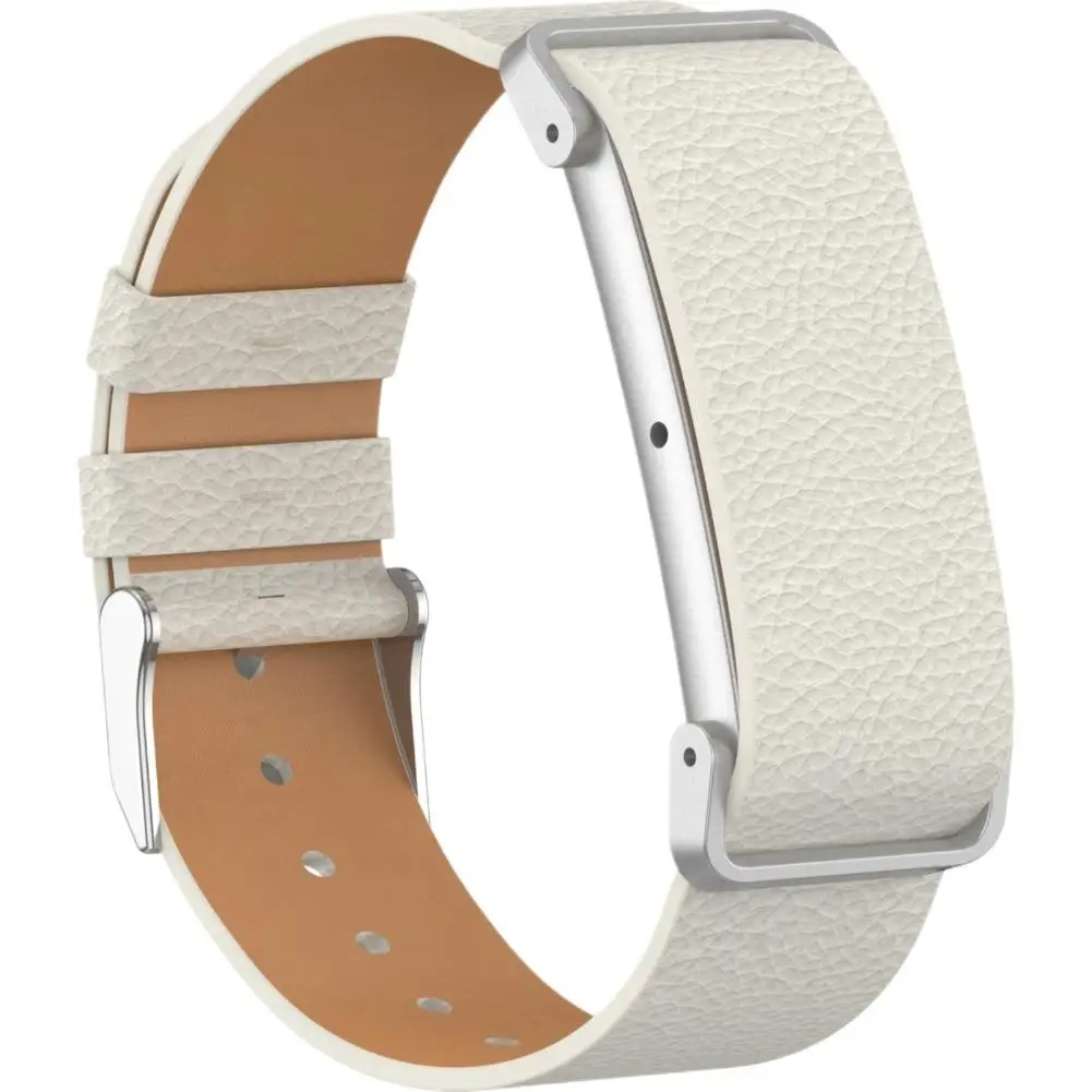Premium Leather Watch Strap - Elegant Replacement Band with Metal Frame