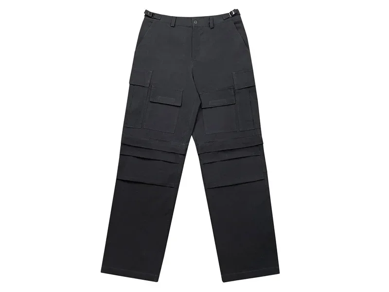 Description Picture 4 of itemParis Style Travis Scott Music Festival Style Cotton Multi-Pocket Overalls Men'S Autumn Trousers