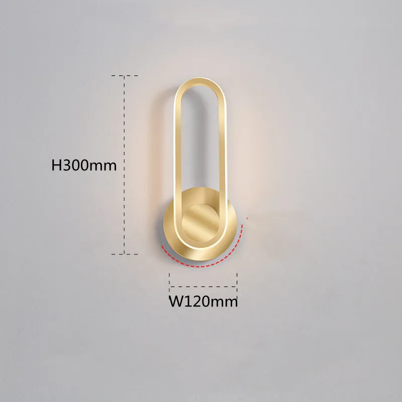 Modern Wall Lamp Art dec Bedroom Bedside Living Room 110 220V 12W LED sconce Decoration Minimalist Wall Light Indoor Lighting
