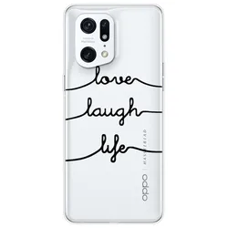 Transparent Soft TPU Silicone Phone Case with Clear Bumper - Lovely Design - Find X5 Pro (25)