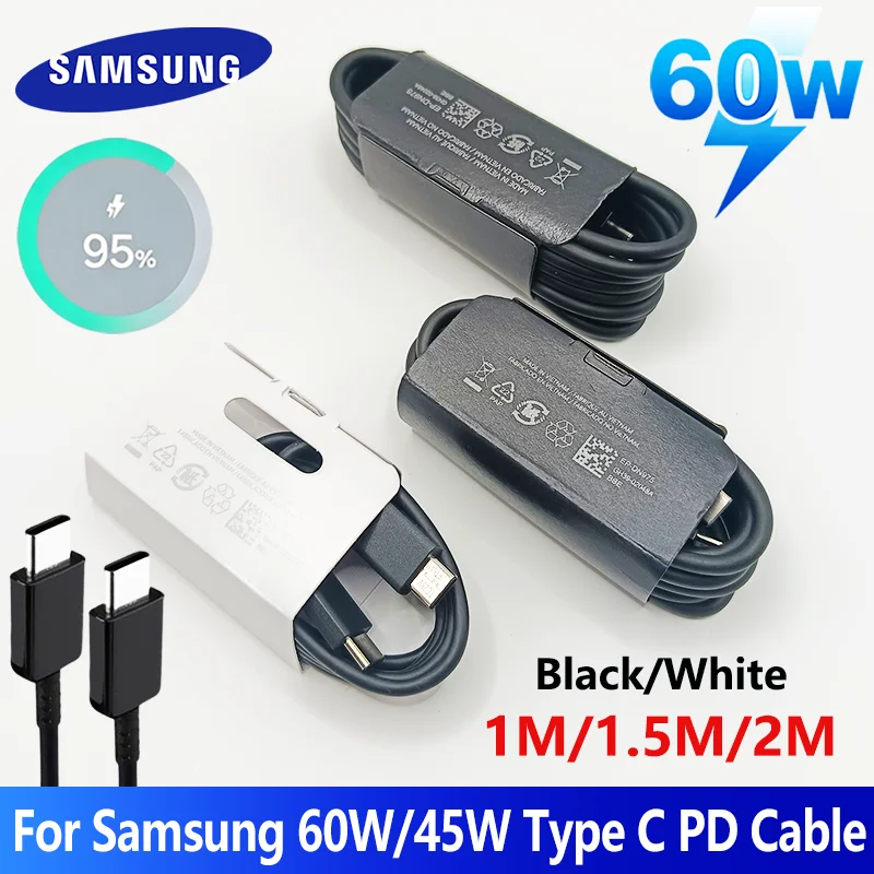 Samsung 5A 60W Original Type C Cable with 45W Super Fast Charging Capability