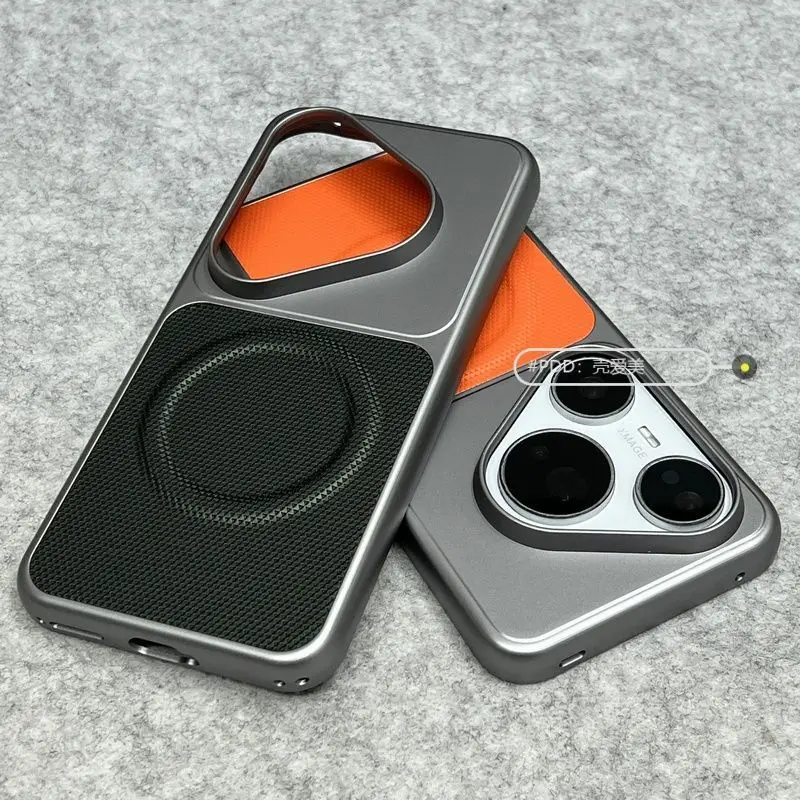 Magnetic Fine Grain PU Leather Splicing Electroplated Lightweight Cover