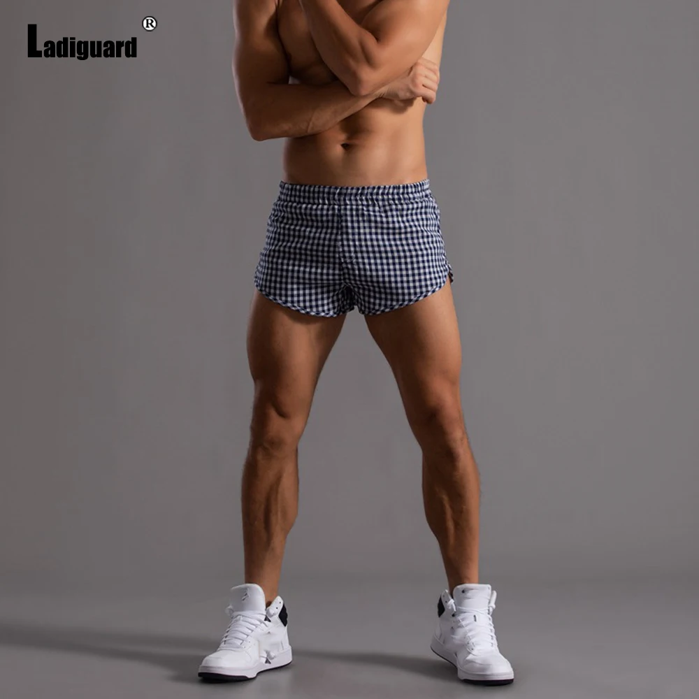 Ladiguard Plus Size Men Fashion Leisure Shorts 2022 Summer New Sexy Elastic Waist Skinny Shorts Male Casual Beach Short Pants best casual shorts for men