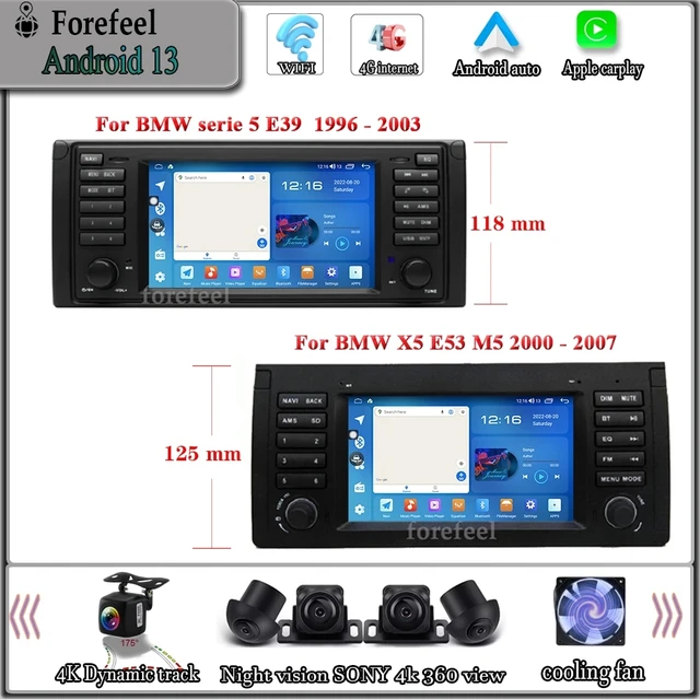 BMW 5 Series(E39)/M5(E39)/X5(E53) GPS Navigation Head Unit, BMW 5 Series ( E39)/M5 (E39)/X5 (E53) 1995-2007 Autoradio GPS Aftermarket Android Head  Unit Navigation Car Stereo