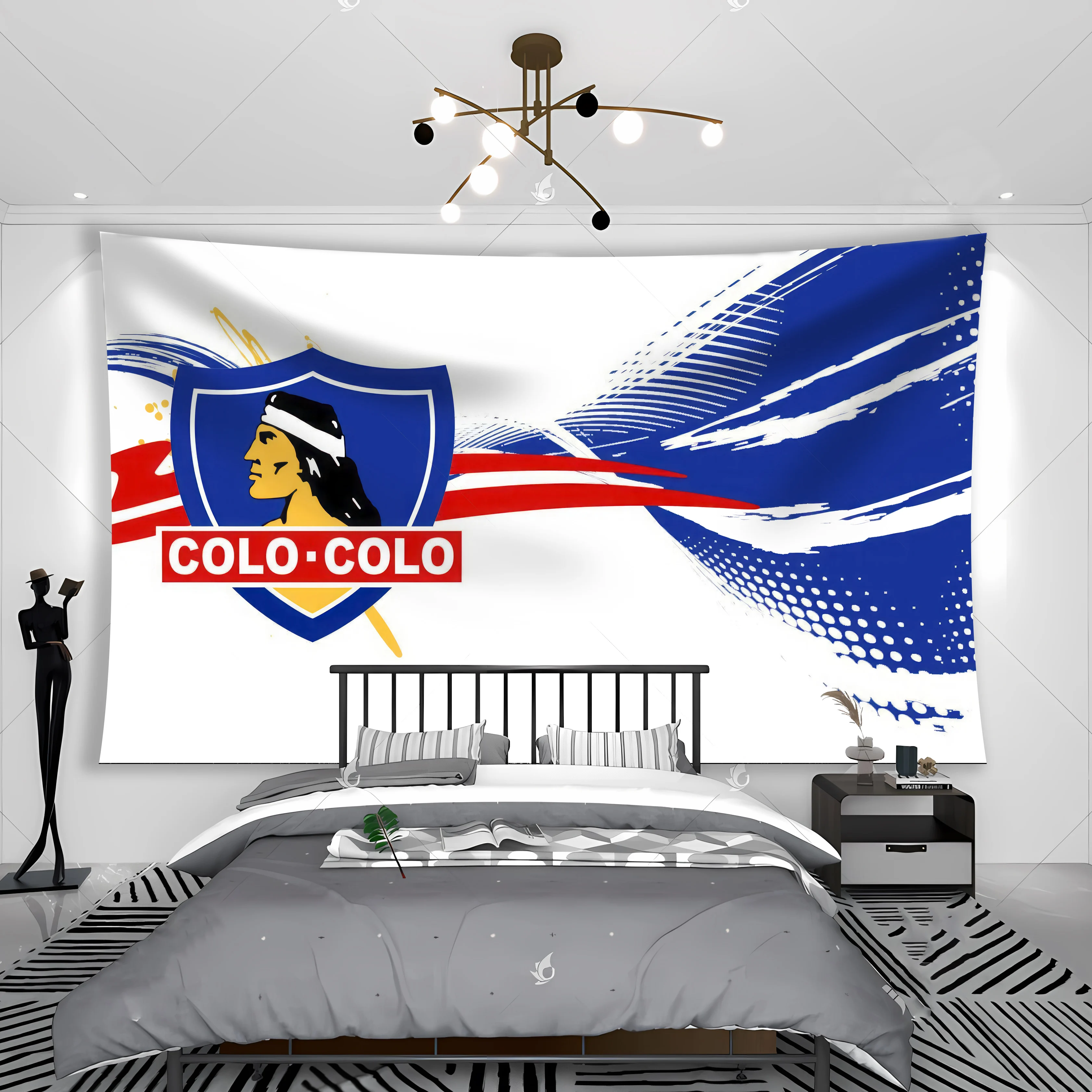 Chile Club Social Y Deportivo Colo-Colos Tapestry Banner Flag Garage Club Wall Hanging Decoration tapestry decor