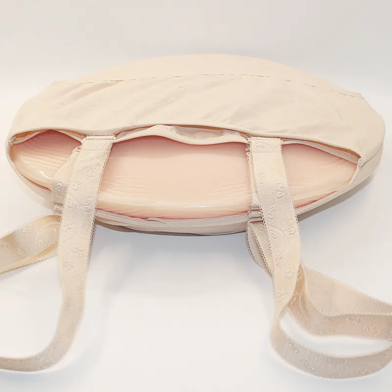 2~3 Months 1000g/pc Silicone Pregnancy Belly Set Artificial Belly Beer Belly with Bag Drag Queen Fat
