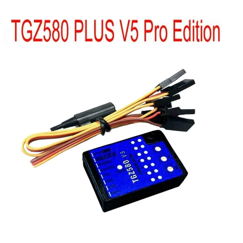 Gyroscope RC GZ580 V5 3 axes avec interface de programmation USB, écran affichant les réglages