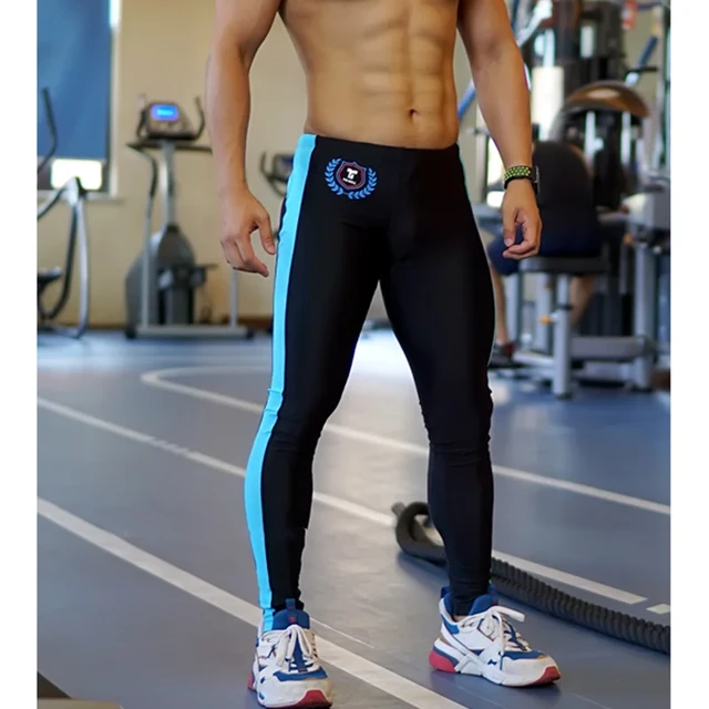 Pantalones de compresión para hombre, mallas deportivas para correr,  entrenamiento, gimnasio - AliExpress