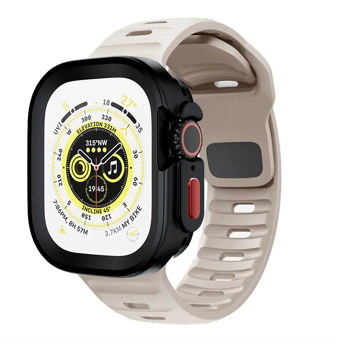 Candy Silicone Case and Strap for Apple Watch - Vibrant Rubber Band Accessory