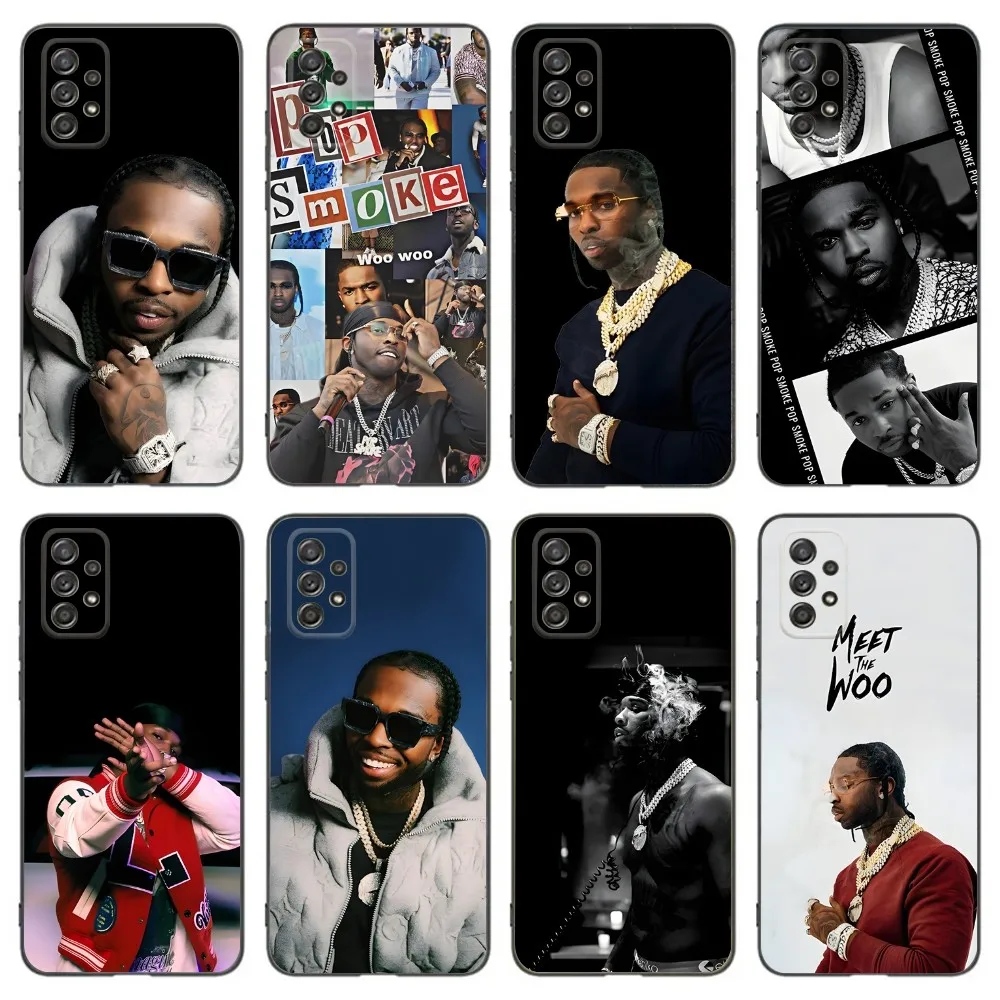 Чехол Rapper Pop Smoke для телефона Samsung Galaxy A13,A21s,A22,A31,A32,A52,A53,A71,A80,A91, мягкий черный чехол для телефона