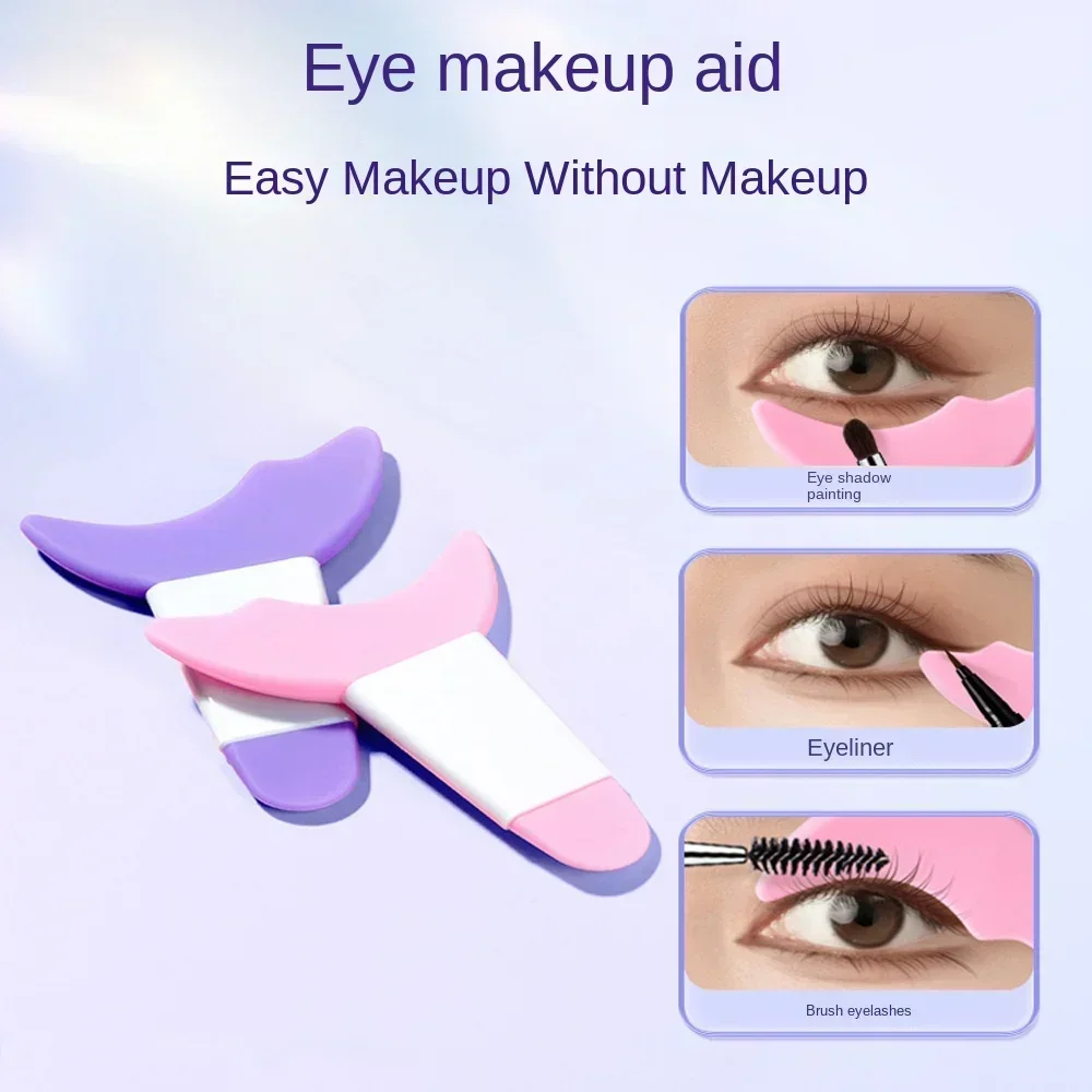Makeup Tools Silicone Eyeliner Stencils Wing Tips Drawing Lipstick Wearing Aid Face Cream Mask Applicator Makeup Tool Resusable
