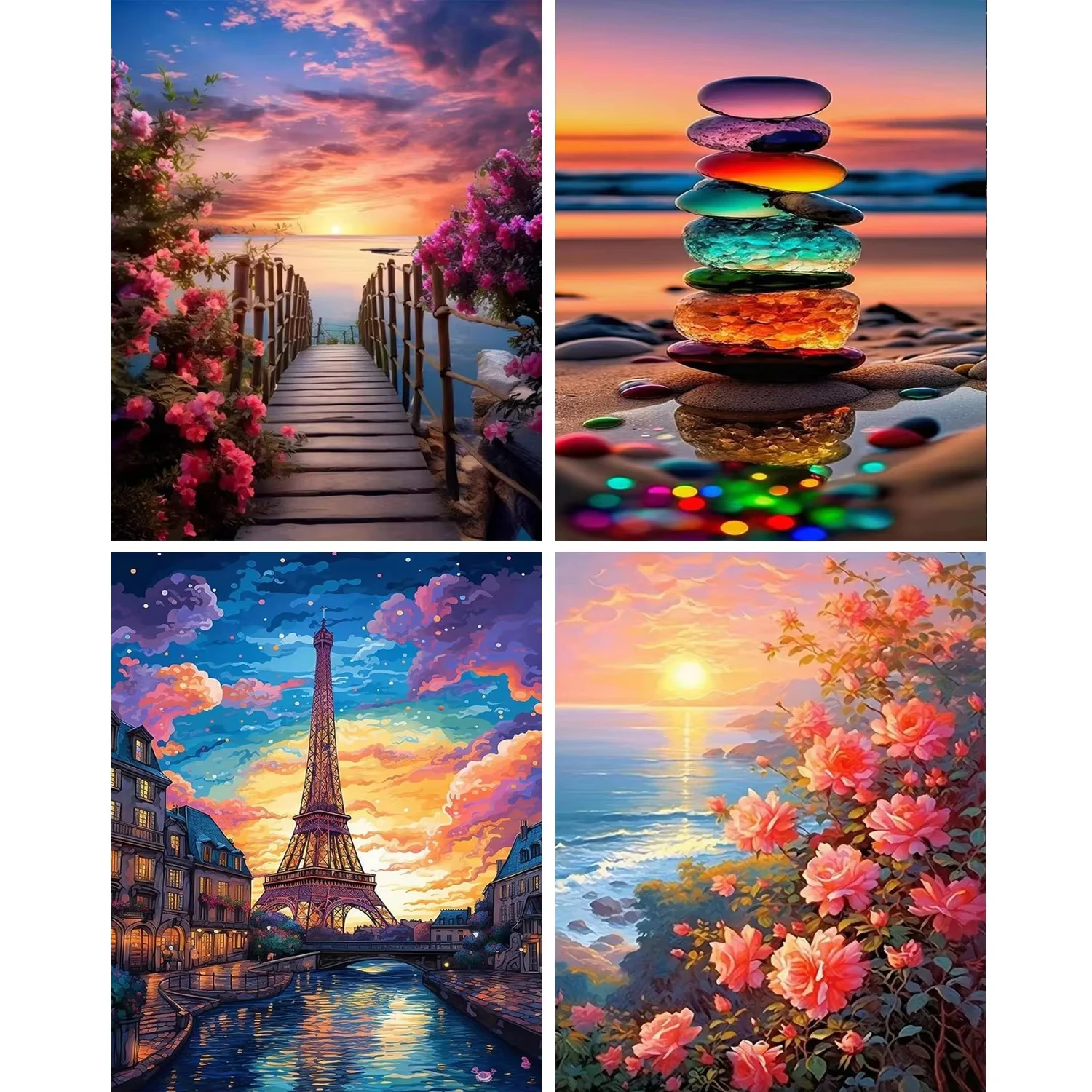 Painting by Numbers Kits for Adults Beginner Canvas DIY Hobbies