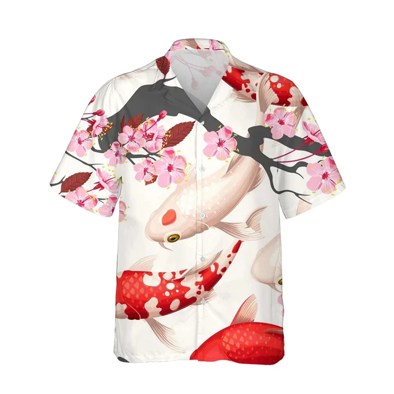 thumbnail image 1 of Nuevas camisas abotonadas para hombre, camisa hawaiana informal con estampado de flores en 3D, camisetas de manga corta de verano para hombre, ropa para hombre, 1 of 4
