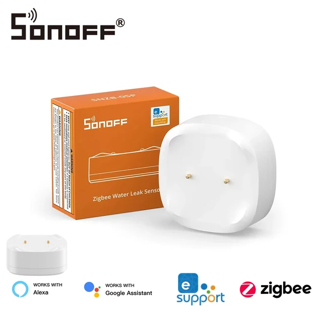 SONOFF SNZB 05P Zigbee3.0 Water Leak Alarm Detector IP67 Waterproof Remote Control EWelink App Smart Home with Alexa Google Home 1