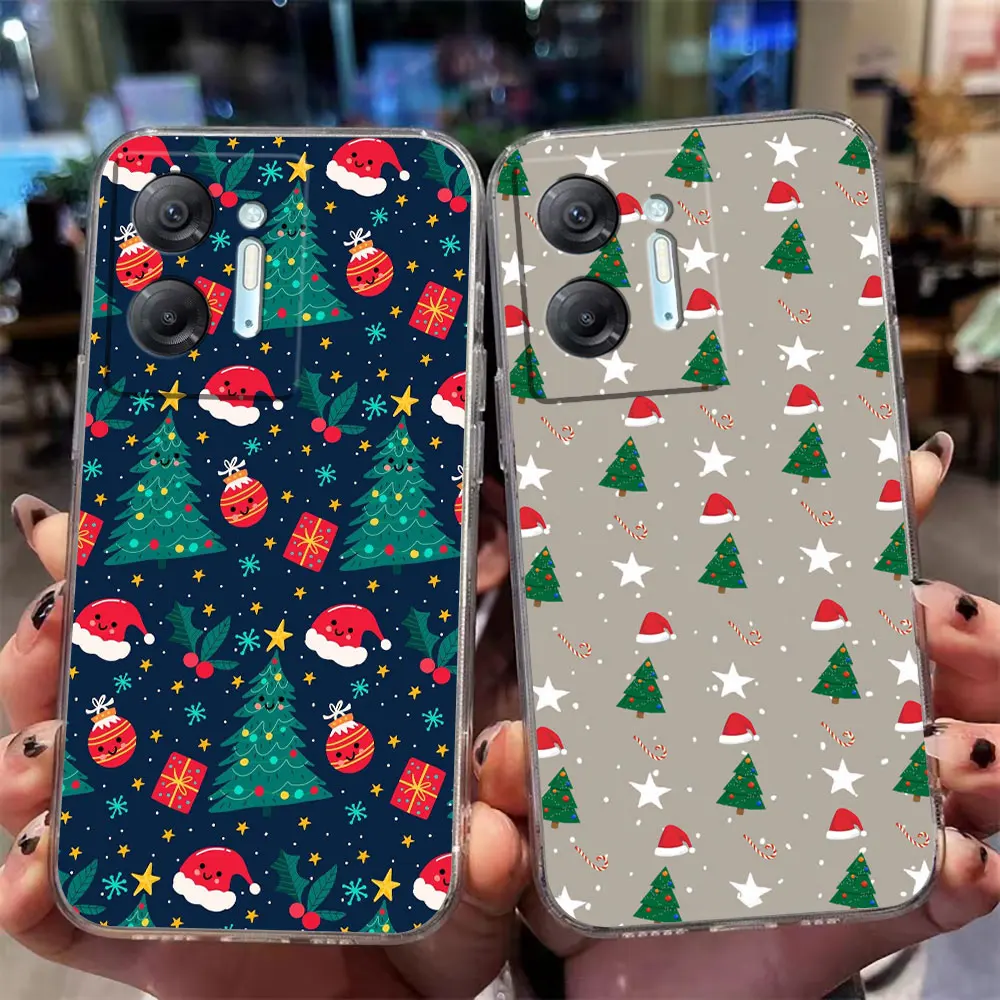 

Clear Phone Case For Infinix HOT 9 10 11 12 12i 20 20s 30 30i POVA 2 3 4 PRO PLAY Case Funda Capa Shell Merry Christmas Everyone