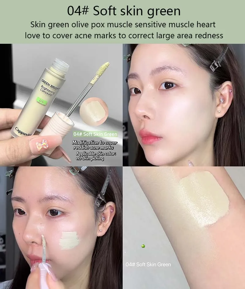 Liquid Concealer 4 Colours For Brightening And Acne Coverage_voghion.com