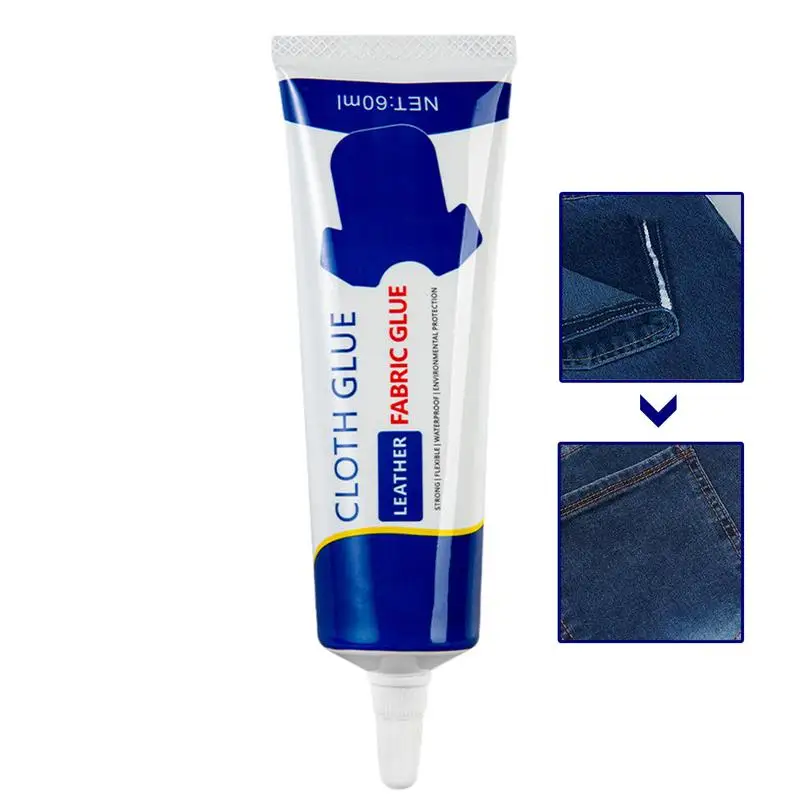 

Liquid Multi-use Fabric Adhere 60ML Fast Tack Dry Leather Glue Jeans Clothing Leather Sewing Solution Repairing Tool Repairing