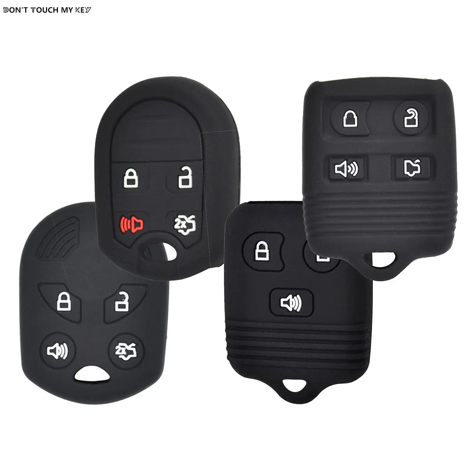 

Silicone Car Key Case For Ford Focus Fusion Fiesta Ranger KA Kuga C-Max S-Max Galaxy Mondeo Escape Remote Fob Cover