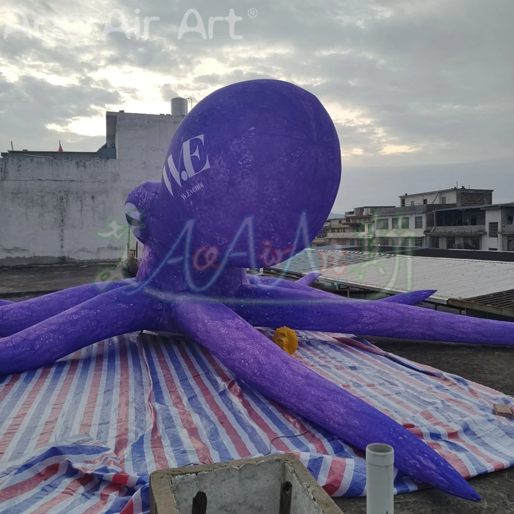 3mH Inflatable Octopus with Tentacles for Outdoor decoration Advertising