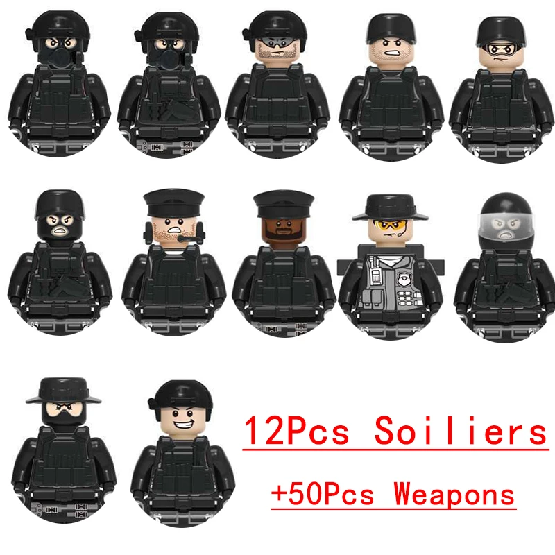 Military Armored Vehicle and Special Forces Building Block Toy Set