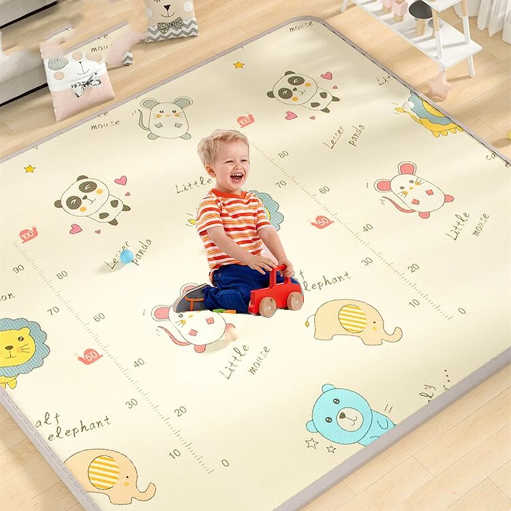 Thick 1cm Non-slip EPE Baby Play Mat Toys for Children Rug Playmat Developing Mat Baby Room Crawling Pad Folding Mat Baby Carpet 1cm thickness epe baby play mat for children rug playmat developing mat baby room crawling pad folding mat baby carpet mat rug