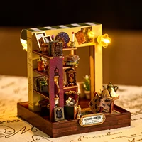 DIY Wooden Miniature Model Kit Mini Cottage Flower Casa Doll Houses 3D Puzzle Dollhouse With Furniture for Friends Xmas Gifts 2
