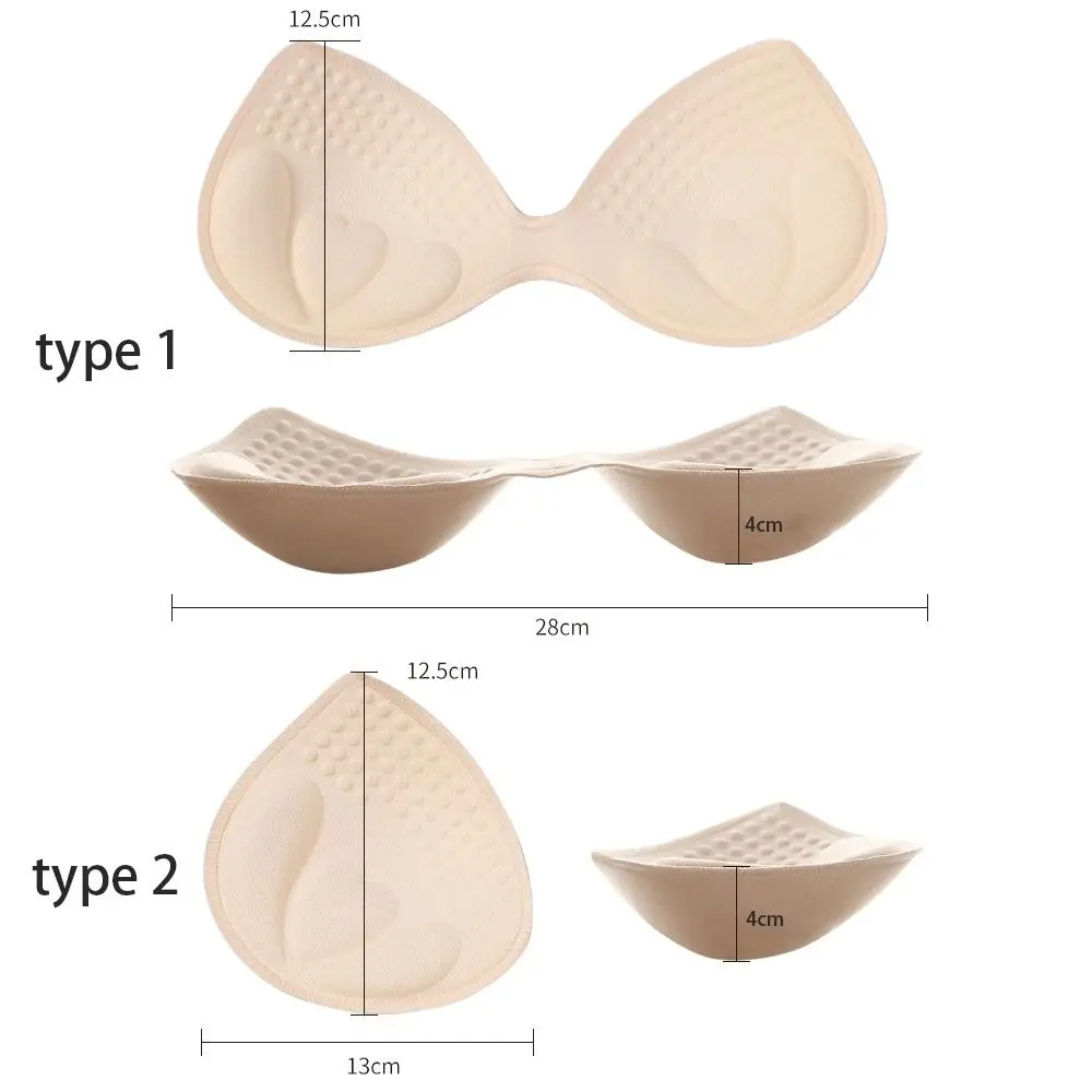 Design Bikini Insert Pads Thick Bra Pads Swimsuit Sponge Foam Push Up