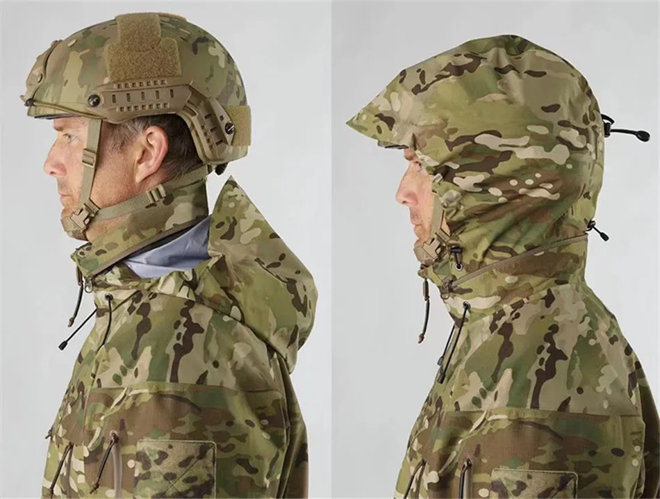 MultiCamo Tactical Combat Hard Shell Coat Windbreakers Ultra