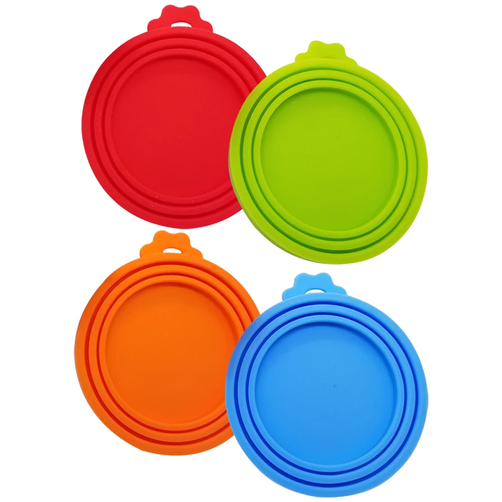 

Silicone Jar Lids Can Cover for Cans Cat Food Dog Covers Canned Goods Toppers Pet