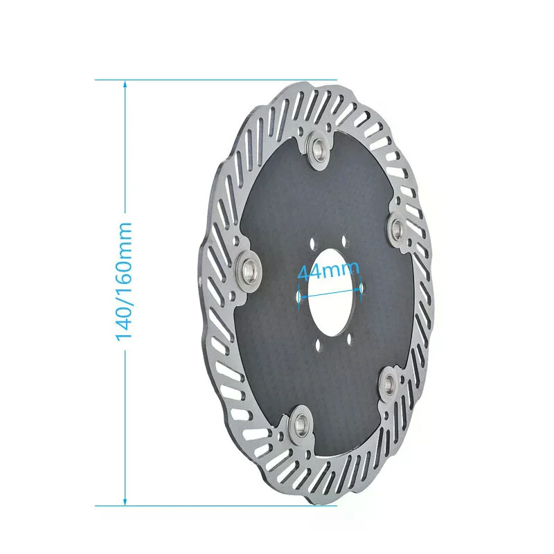 뜨거워요 새로운 140/160mm 탄소 섬유 브레이크 디스크 고강도 경량 디자인 로드 바이크 교체 부품 사이클링 액세서리 1PC