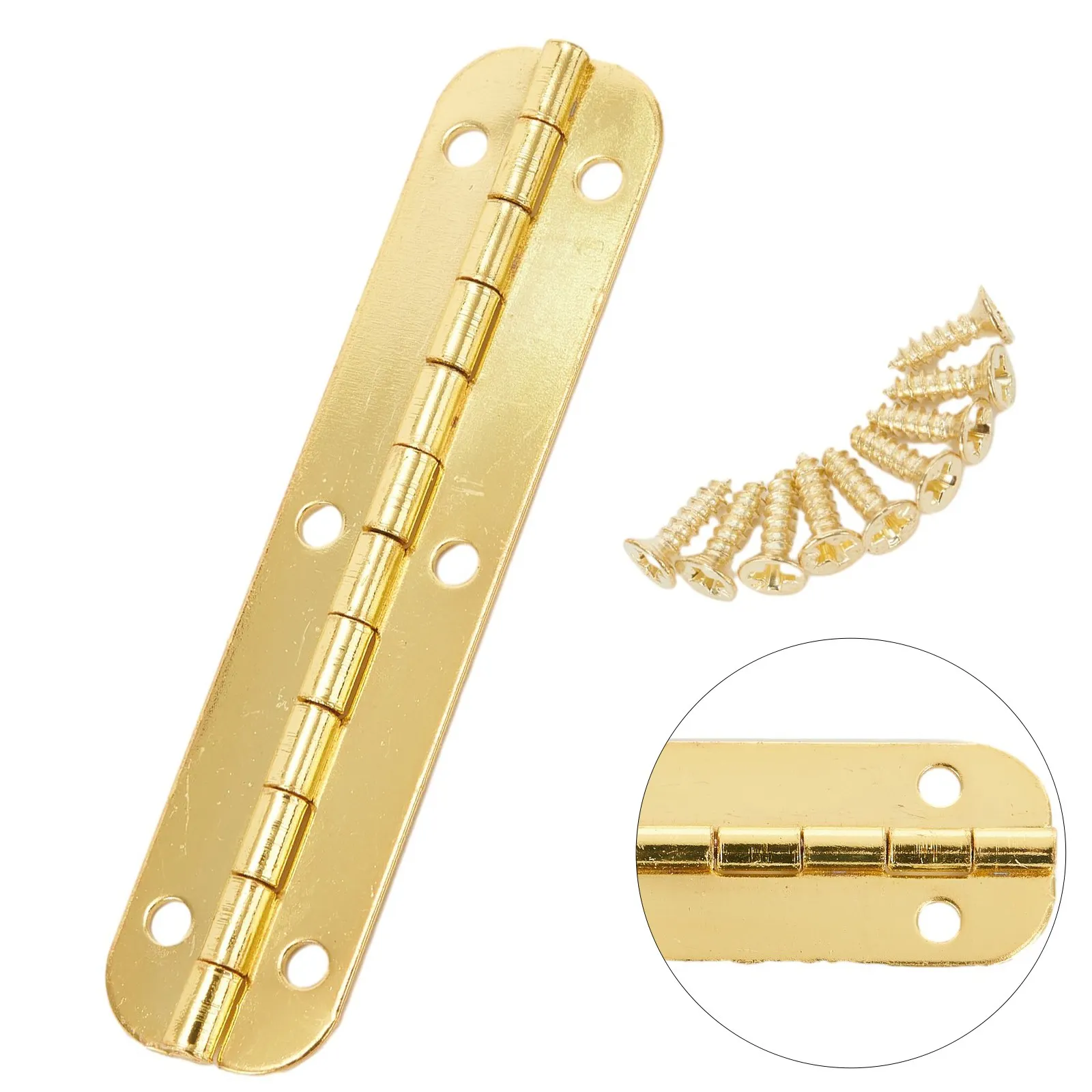 Door Long Oval Hinge Flat Cabinet Iron Hinge Plate 65mm Narrow Side Antique Pads Furniture Repairing Home Hardware