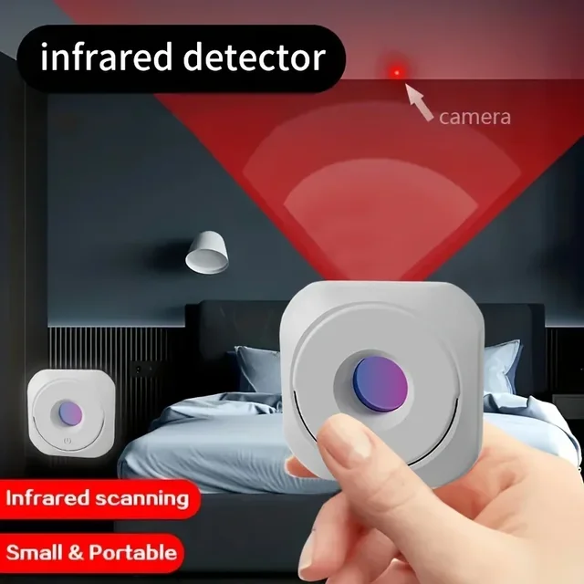 Détecteur de caméra pour caméra cachée, objectif sténopé Portable, Gadget de détection, Protection de sécurité Anti-regard, détecteur candide 1