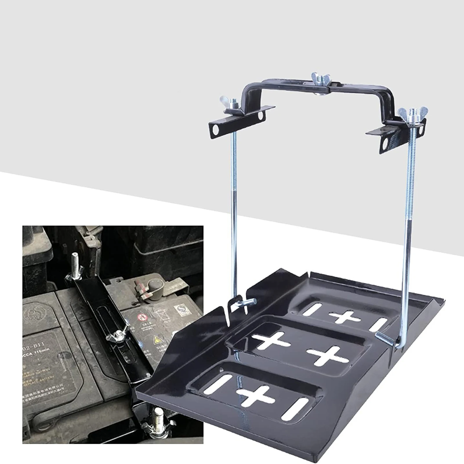 ESEWALAS - Soporte De Batería Ajustable, Kit De Amarre De Batería