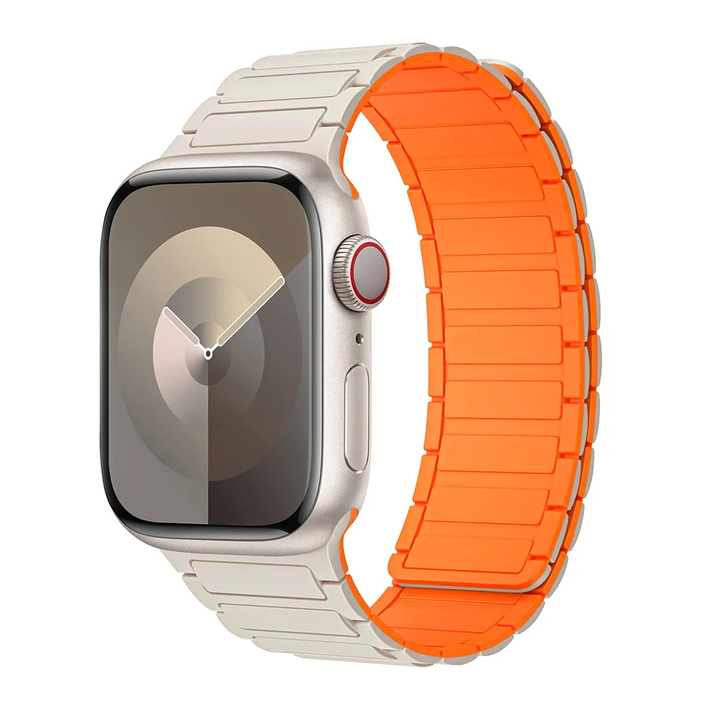 Silicone Magnetic Bracelet for Apple Watch - Universal Fit Strap
