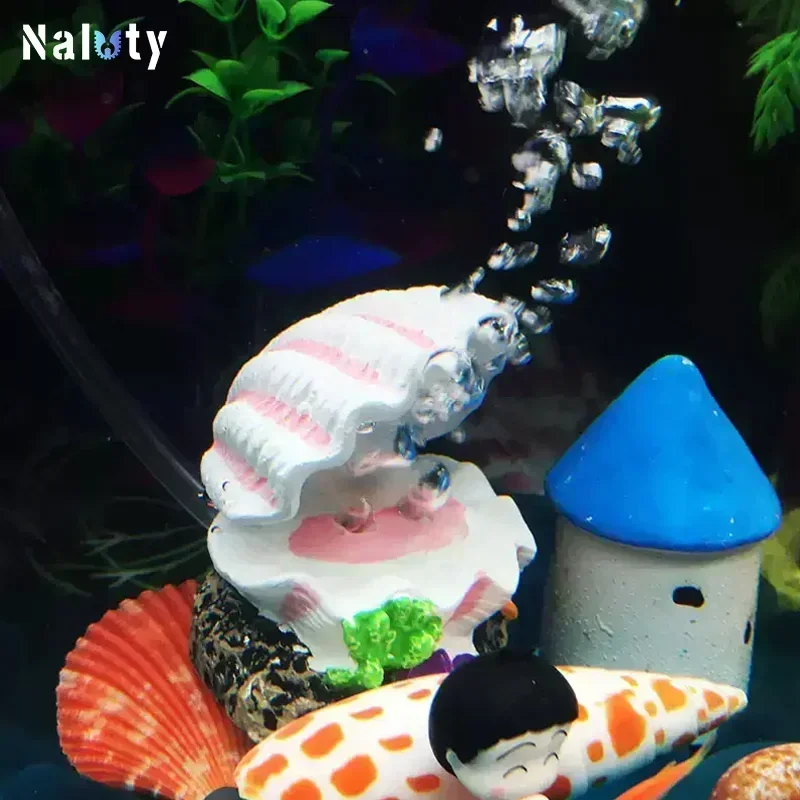 Aquarium Decoration Oxygen Set Fish Tank Silent Air Pumps Air Stone Volcano Conch Bubble Stone Aquarium Accessories Oxygen Pump 4