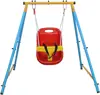 Baby Toddler Indoor/Outdoor Metal Swing Set (Blue, Red, Yellow) 1