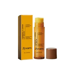 Revitalizing Lemon Turmeric Lip Balm - Deep Nourishment & Moisture, Gentle Exfoliation, Winter Defense Against Dryness (Lip Balm 5g 1pc)