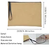 Linen Makeup Bag Customized Personalized Name Cosmetic Bag Bridesmaid Clutch Outdoor Travel Beauty  Bachelor Party Lipstick Bag 6